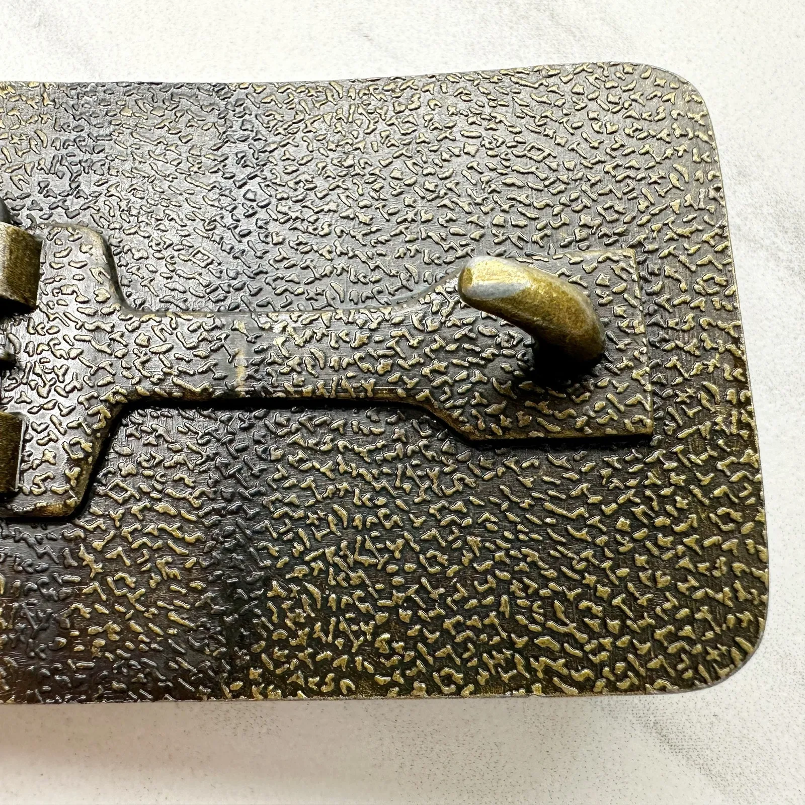 Blue Beaded and Rhinestone Belt Buckle Western Boho Statement Hardware ✨ - Image 7