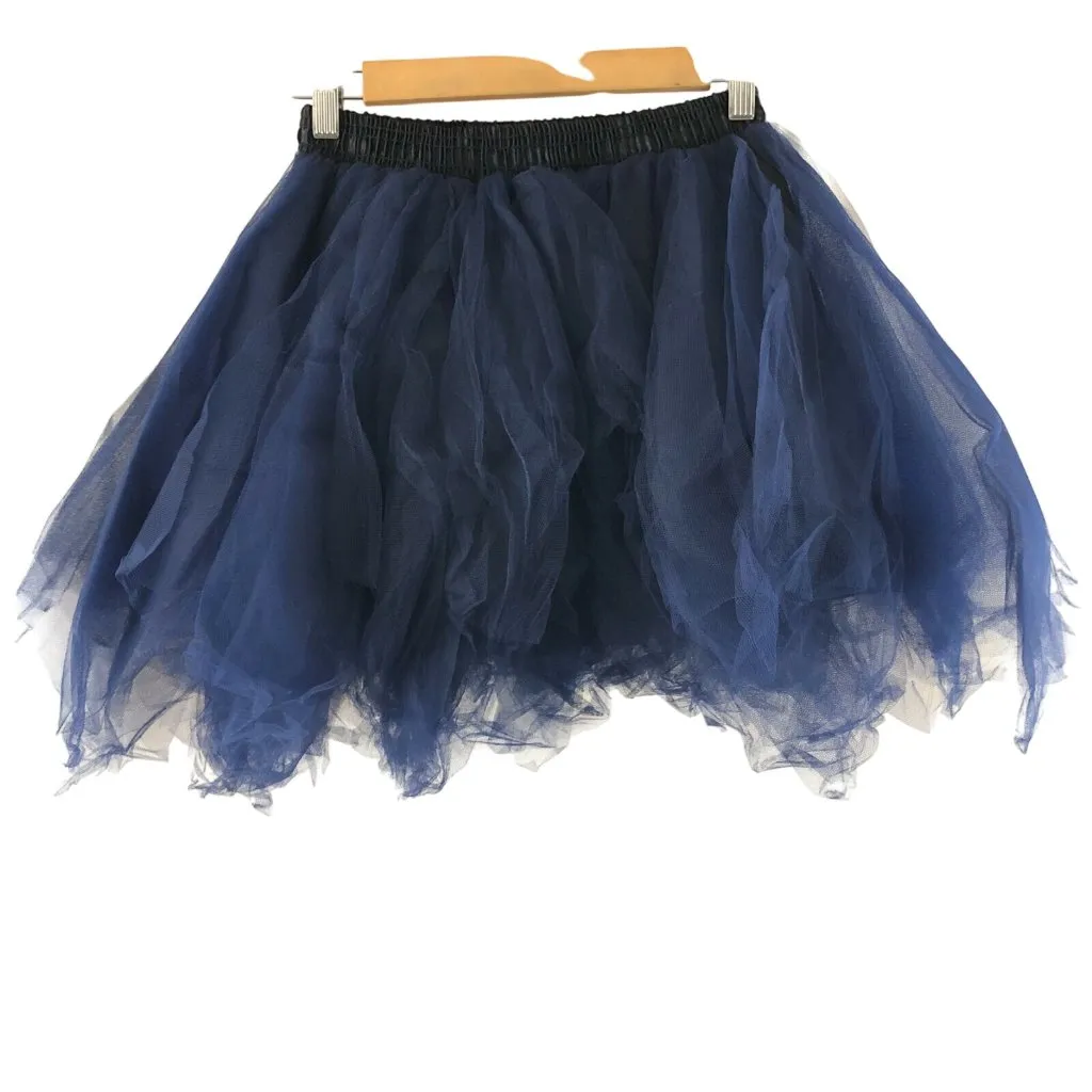Womens 50s Retro Rockabilly Petticoat Costume Halloween Underskirt Navy Blue S - Image 2