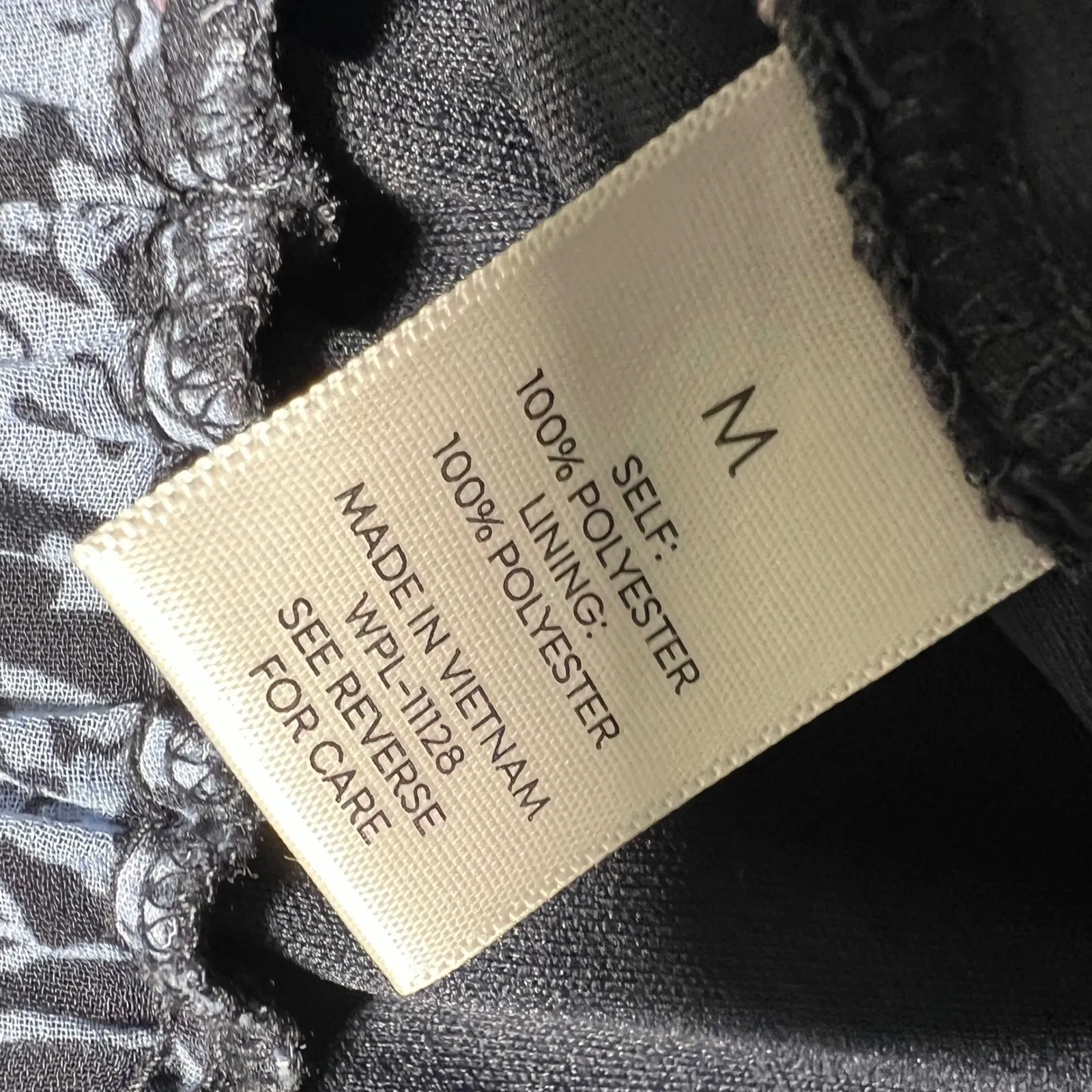 Westport Paisley Midi Skirt Black Blue Elastic Waist Women's Size M Lined - Image 8