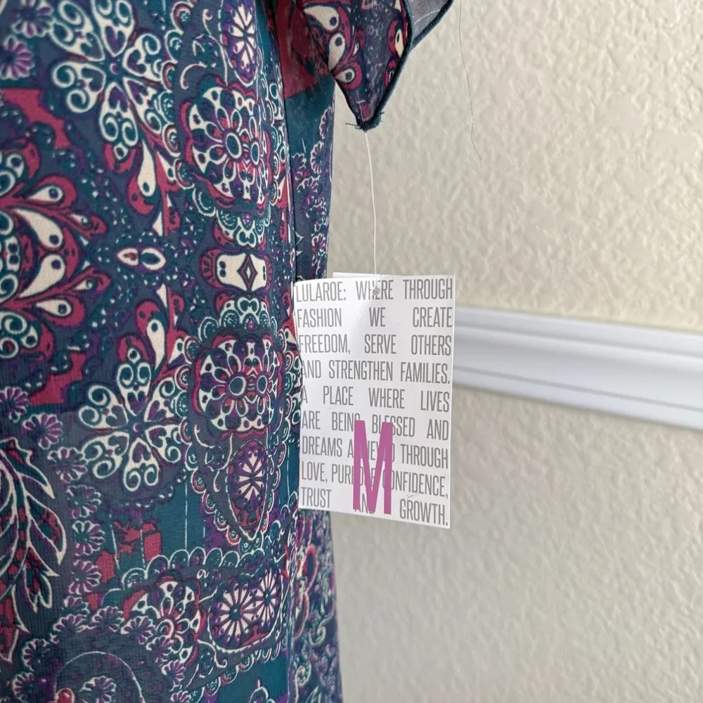 Kimono Boho M Duster Cardigan Festival Hippie Layering Ethnic Paisley Sheer NWT - Image 4