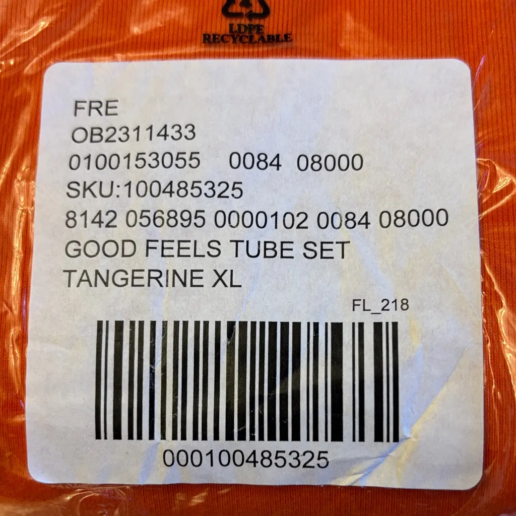 NEW! FREE PEOPLE Good Feels Tube Set XL Orange Strapless Top Maxi Skirt Dress - Image 9