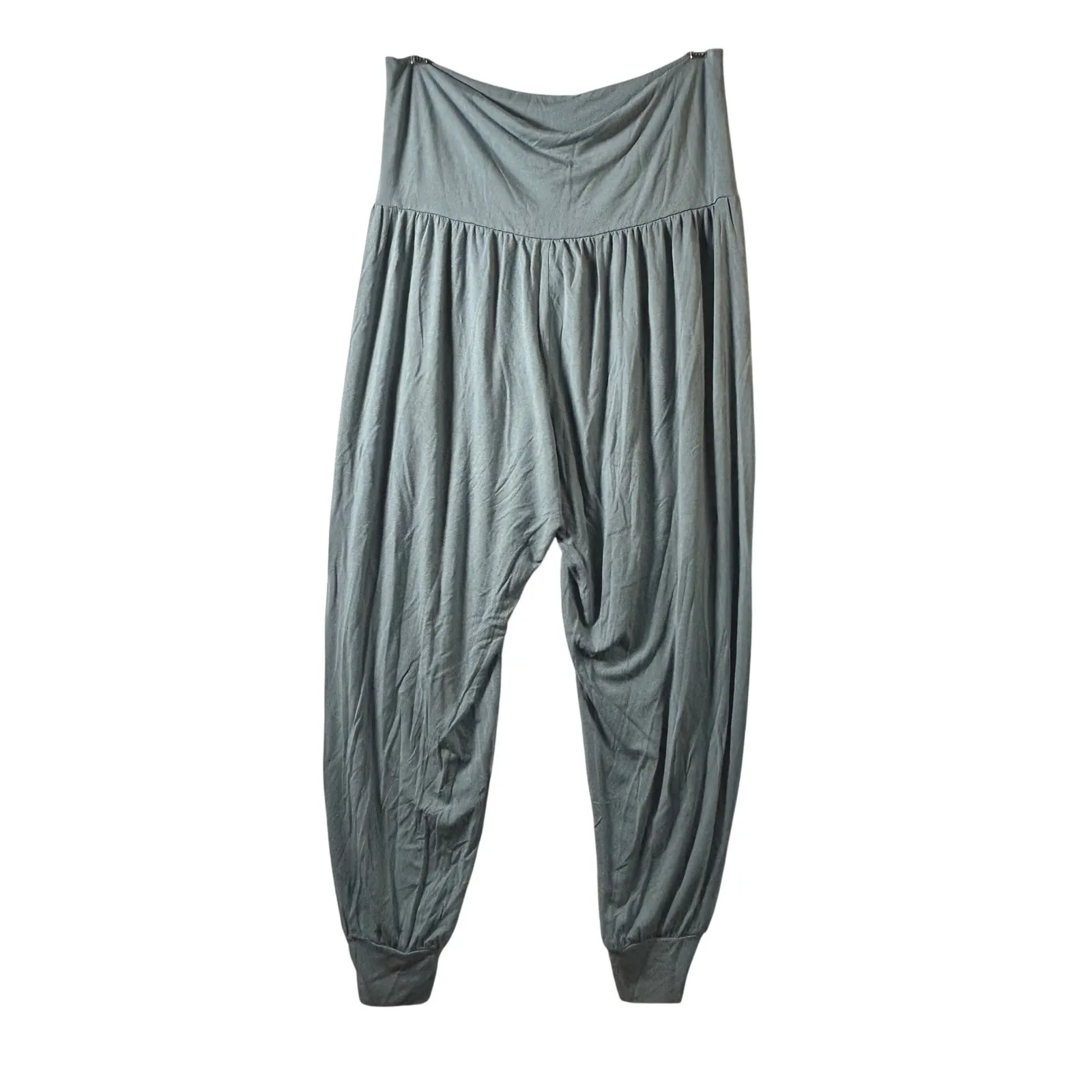 Athleta Studio Jogger Pants Modal Blend Blue Green Women's Size L - Image 2