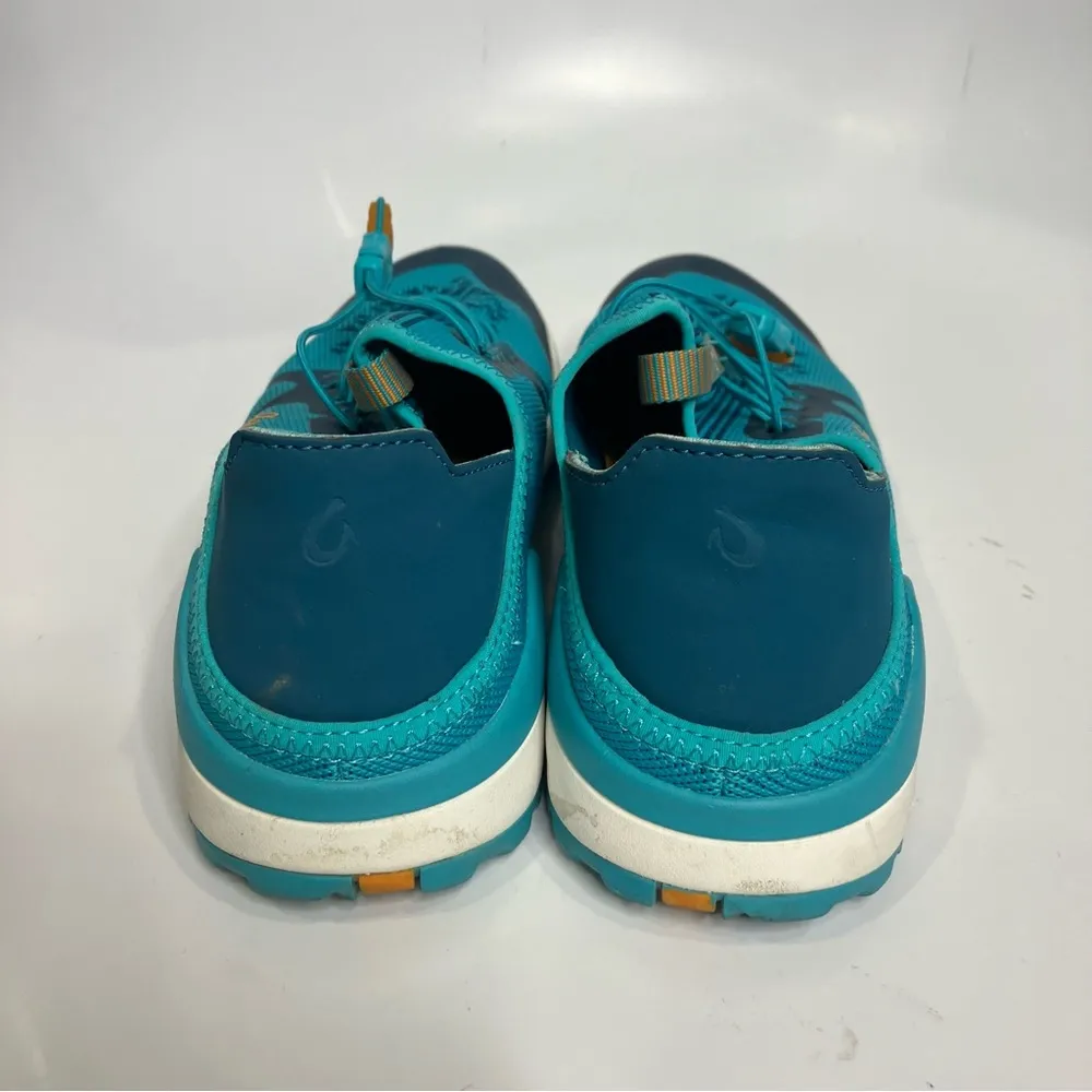 Olukai miki trainer sneakers teal casual women’s size 8 bright slides Blue - Image 5