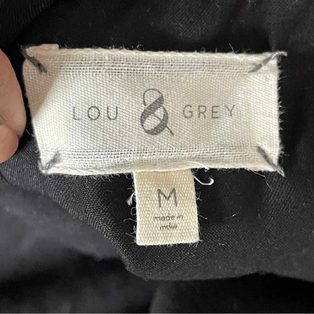 LOU & GREY | Black Sleeveless A-Line Dress Siz M - Image 4