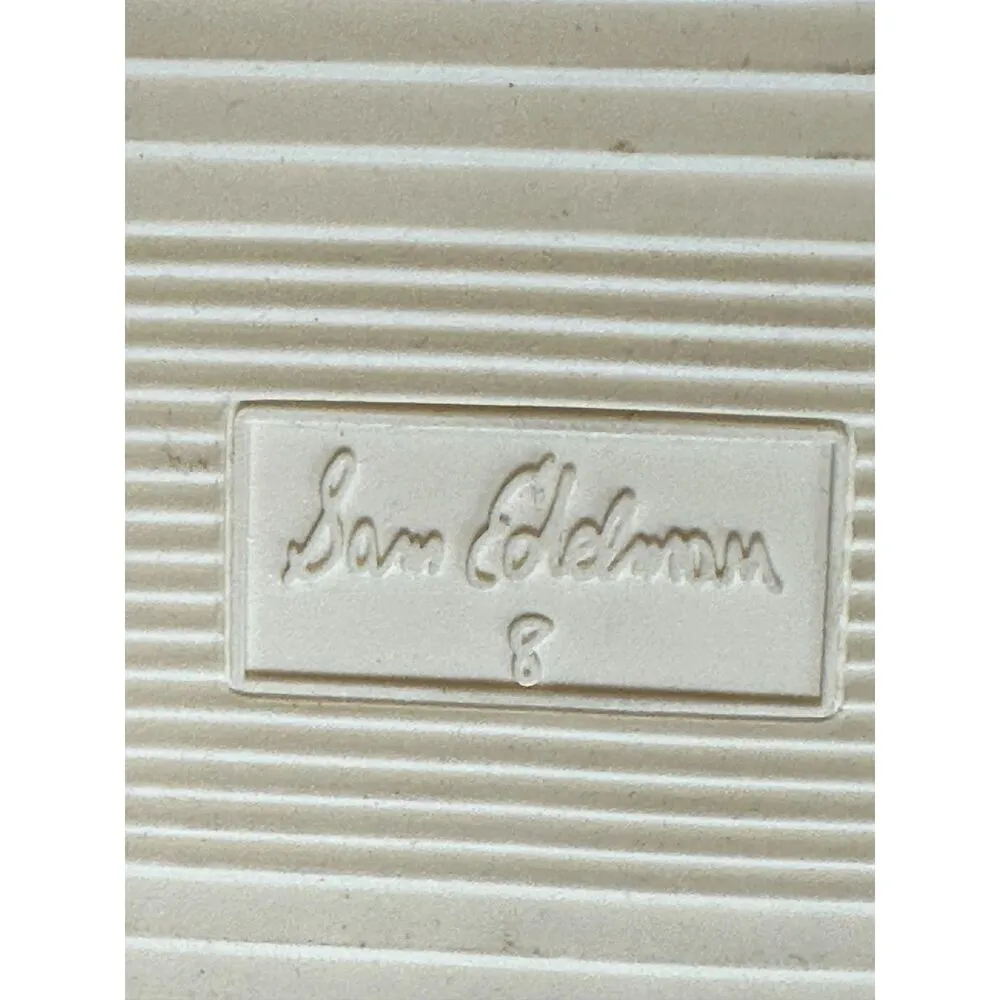 Sam Edelman Women's Pippy Size 8M White Leather Platform Sneakers Shoes NWOB - Image 9