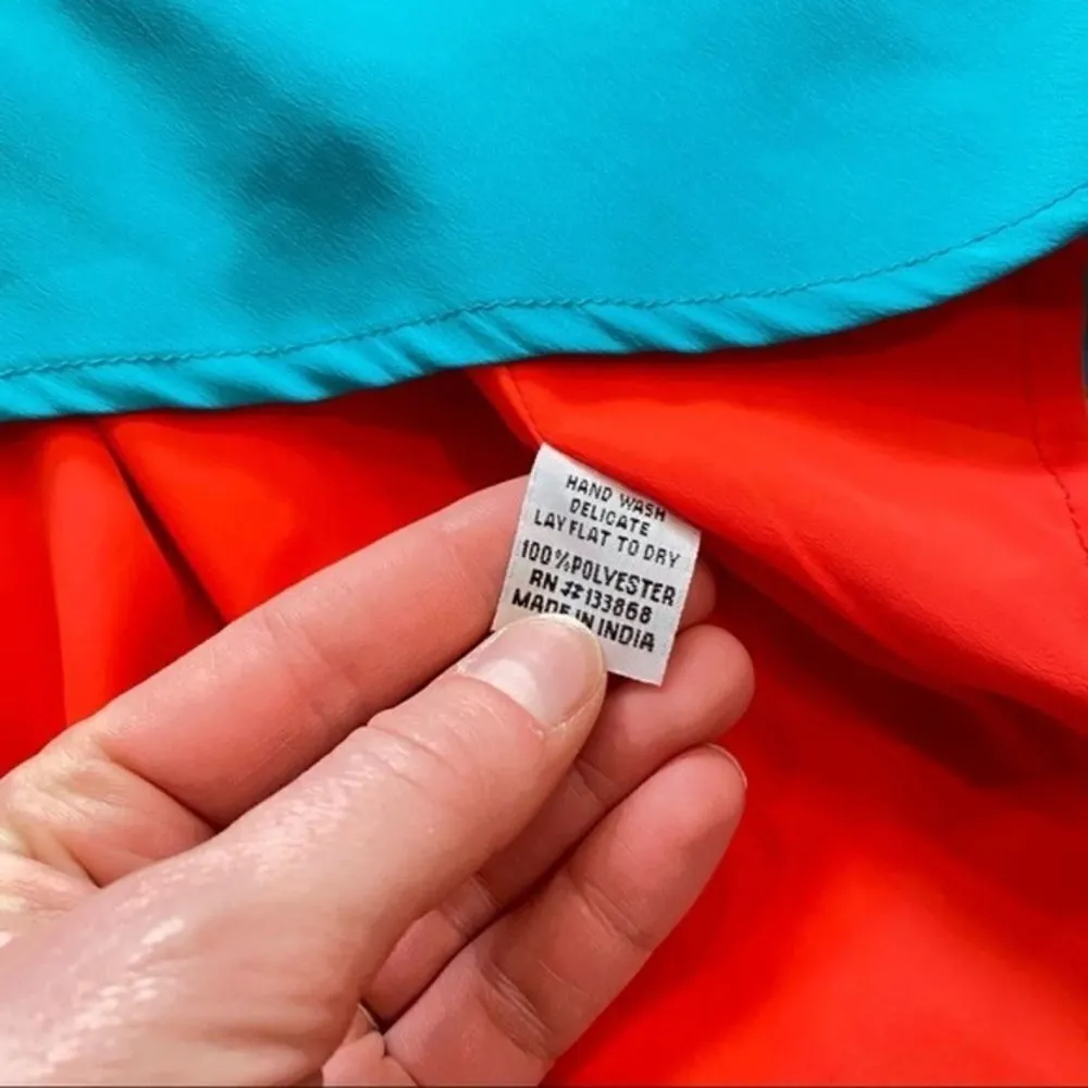 Southern Frock High Lo Colorblock‎ cut out back Maxi Dress Size XS sleeveless - Image 12