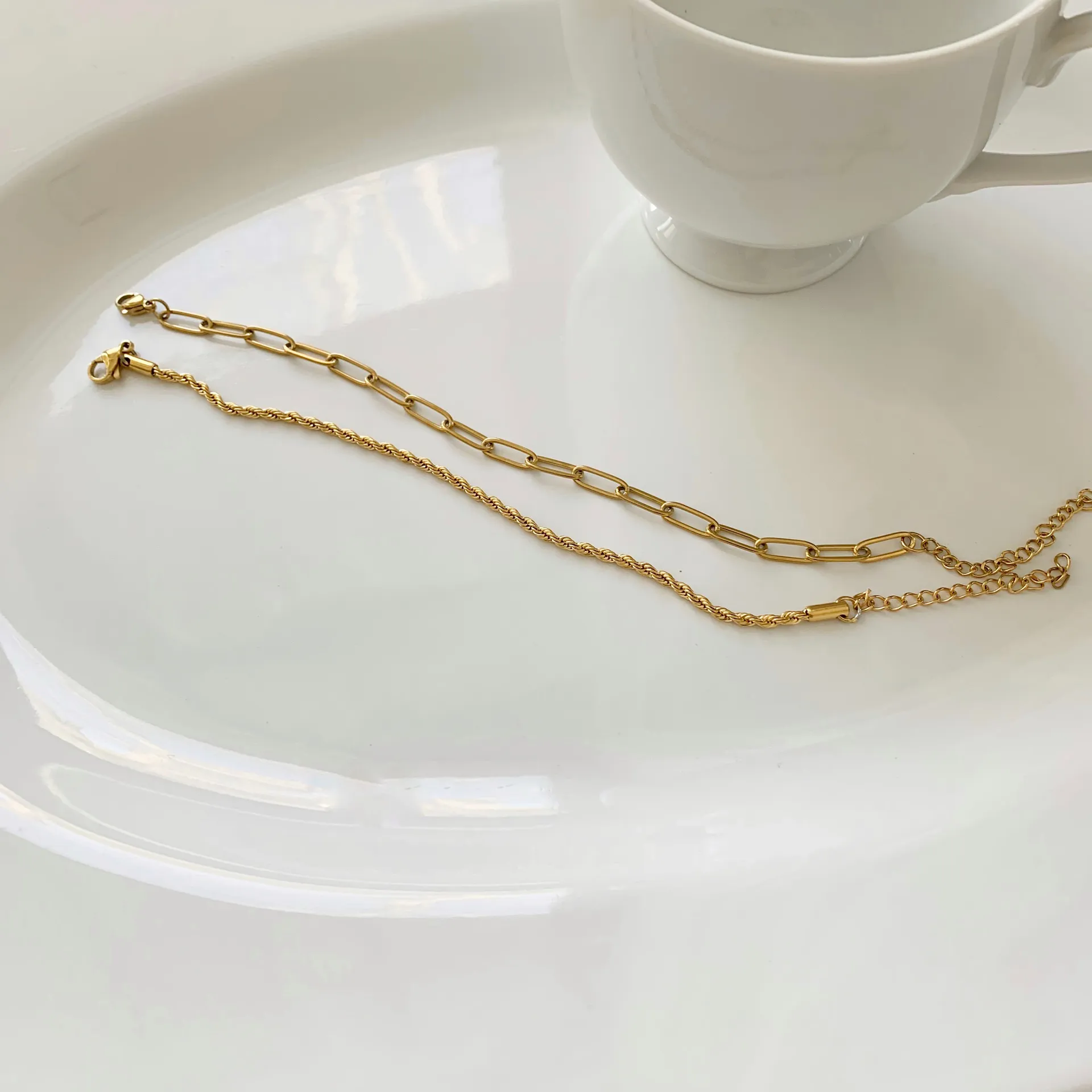 Boutique Gold Stacking Bracelets  - Image 5