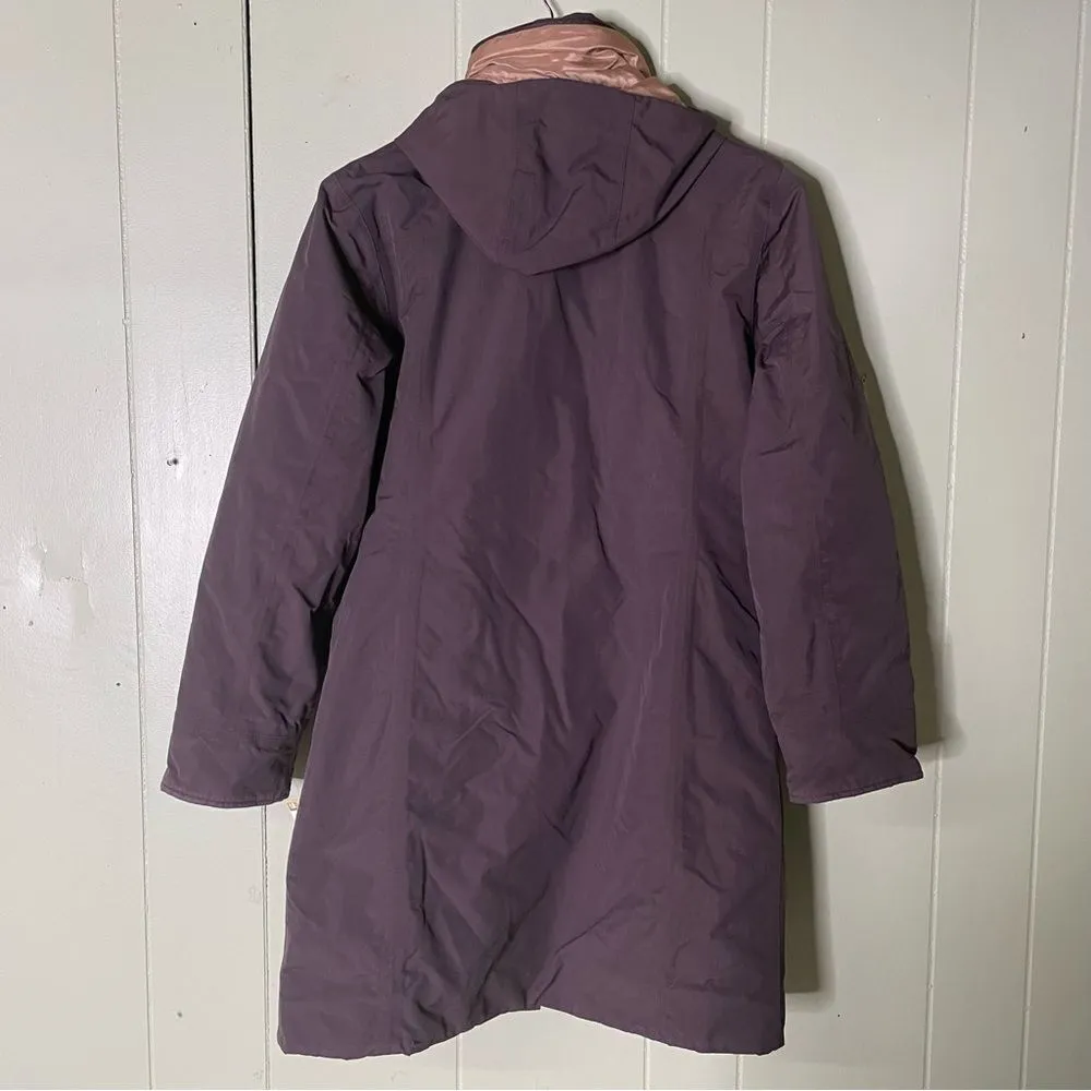 Lands’‎ End Womens Hooded Canvas Barn Chore Coat Parka Jacket Size Small - Image 4