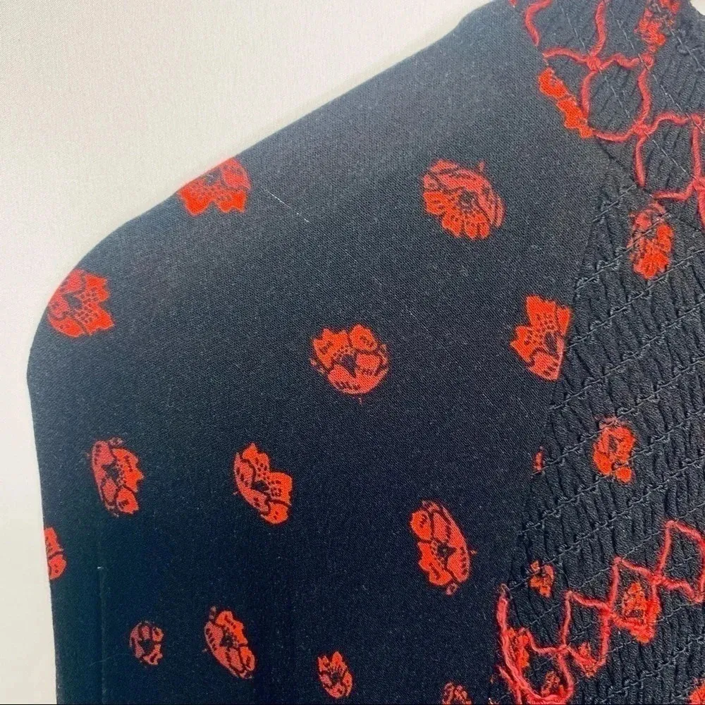 Free People Flowers In Her Hair Smock Tunic Top Size XS - Image 11