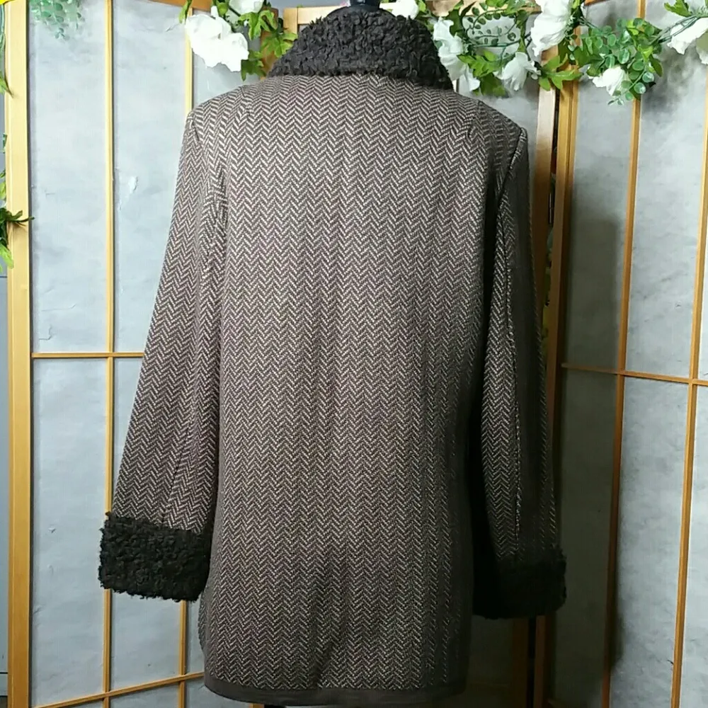 Made in Italy Ferrat by Nico blazer Brown Size L - Image 3
