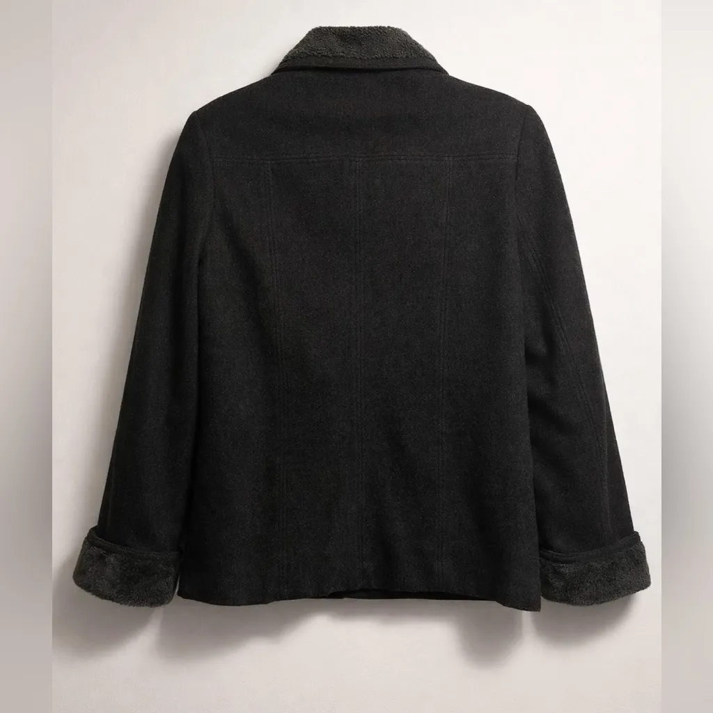 St. John's Bay Gray Pea Coat - Image 3