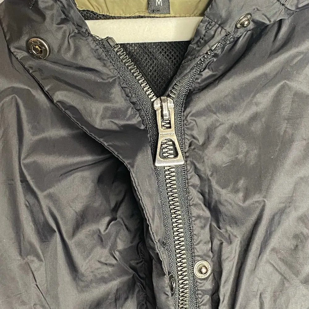 Hawk & Co Black Hooded Rain Coat Jacket Medium Style L3H06055H - Image 6