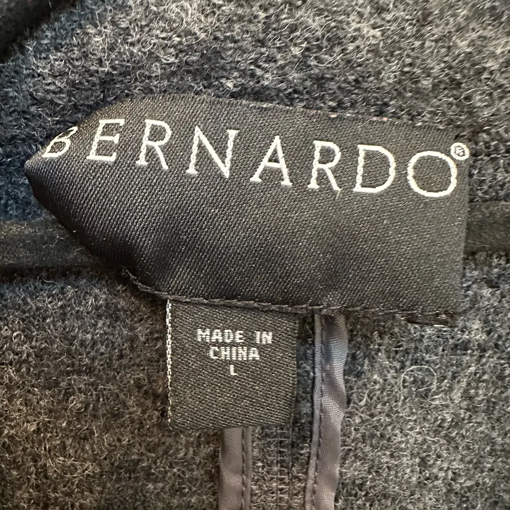 Bernardo Career Tailored Structured 100% Wool Charcoal Grey Blazer Jacket Size L - Image 6