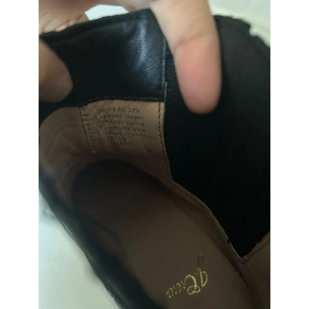 J.Crew Black Leather Chelsea Western Boots size 7 - Image 9