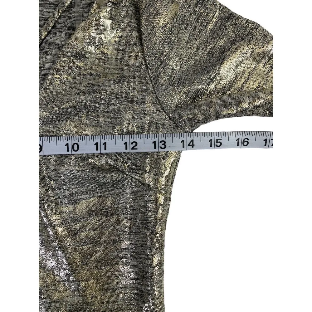 Charlotte Russe Women's Metallic Silver Romper - Image 7