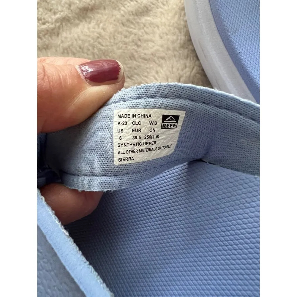 Reef Womens Sierra Light Blue Platform Sandals Size 6 Synthetic Upper Comfortabl - Image 4