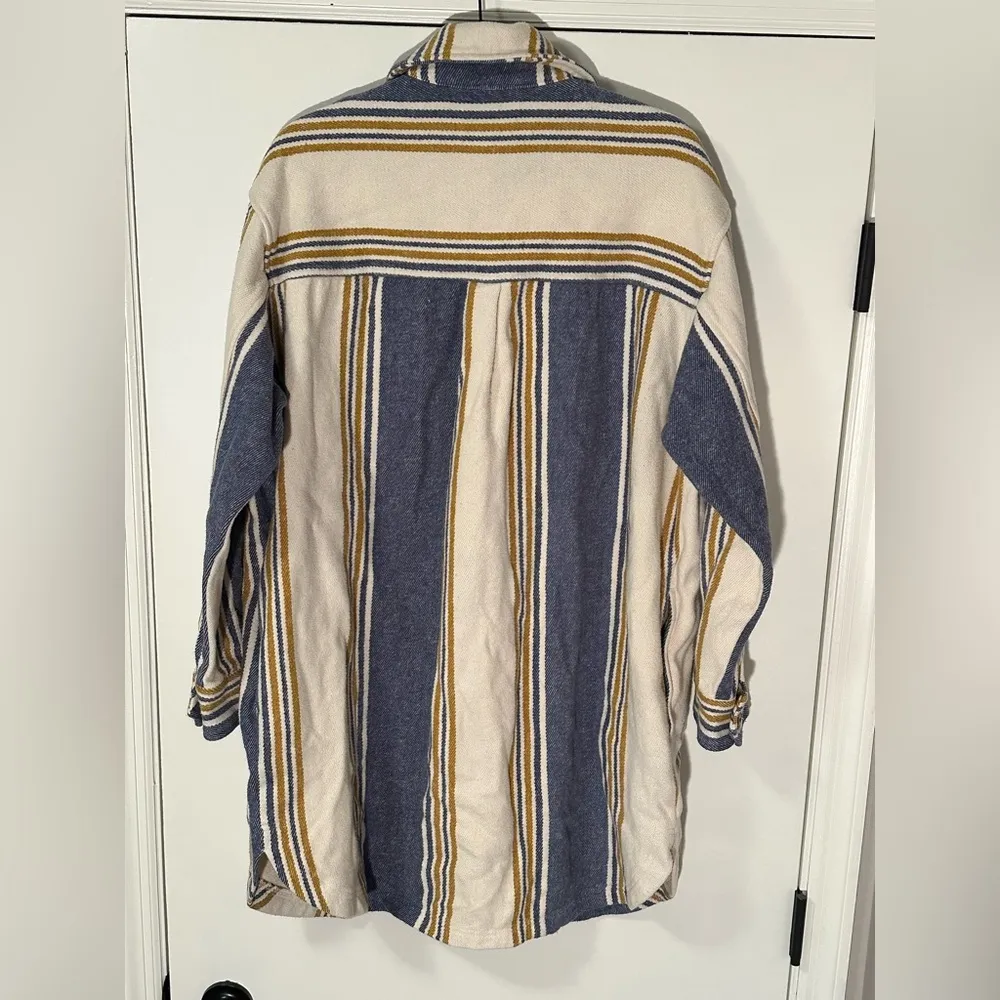 Aerie Oversized long line flannel shacket size large - Image 3