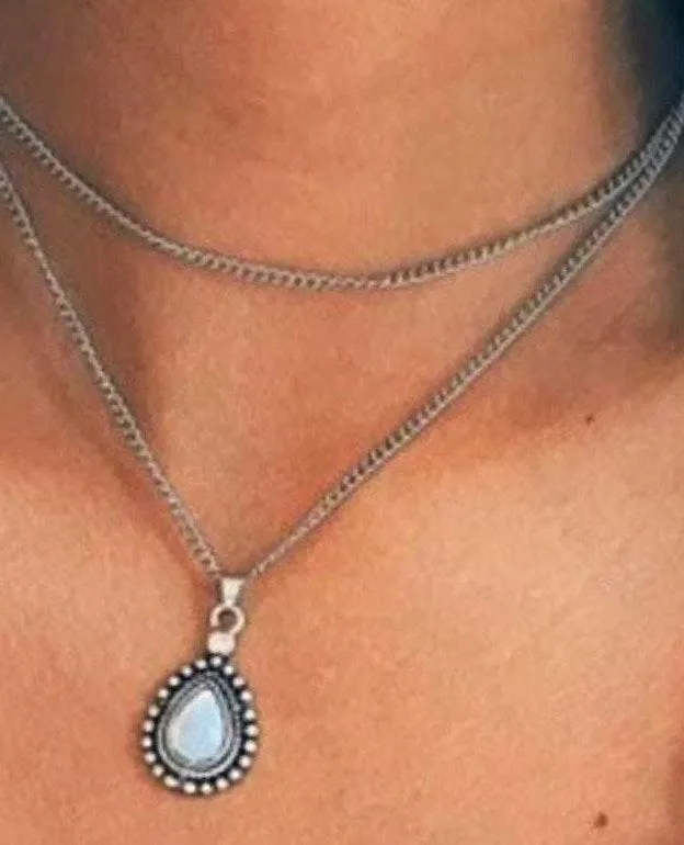 Boutique Boho Layered Necklace - Image 2