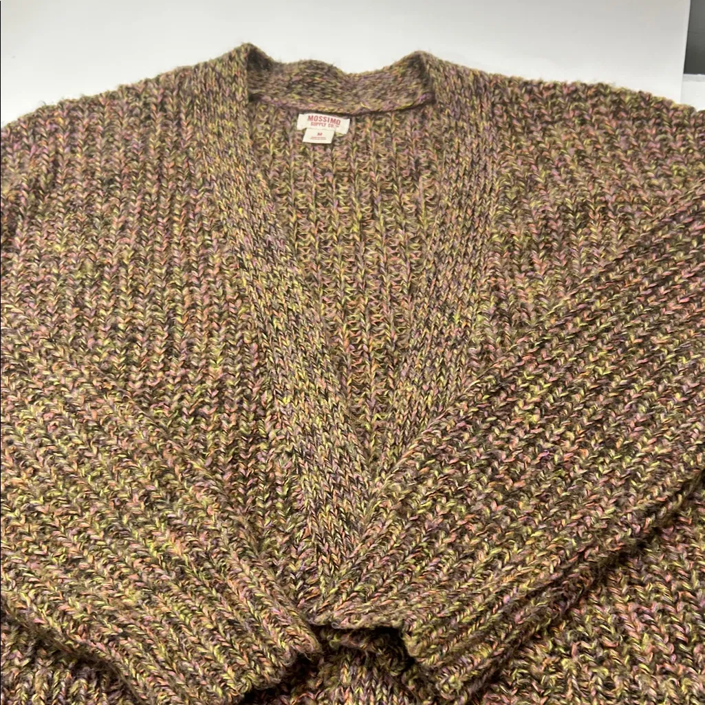 Mossimo Supply Co. Brown and Pink Cardigan Size M - Image 5