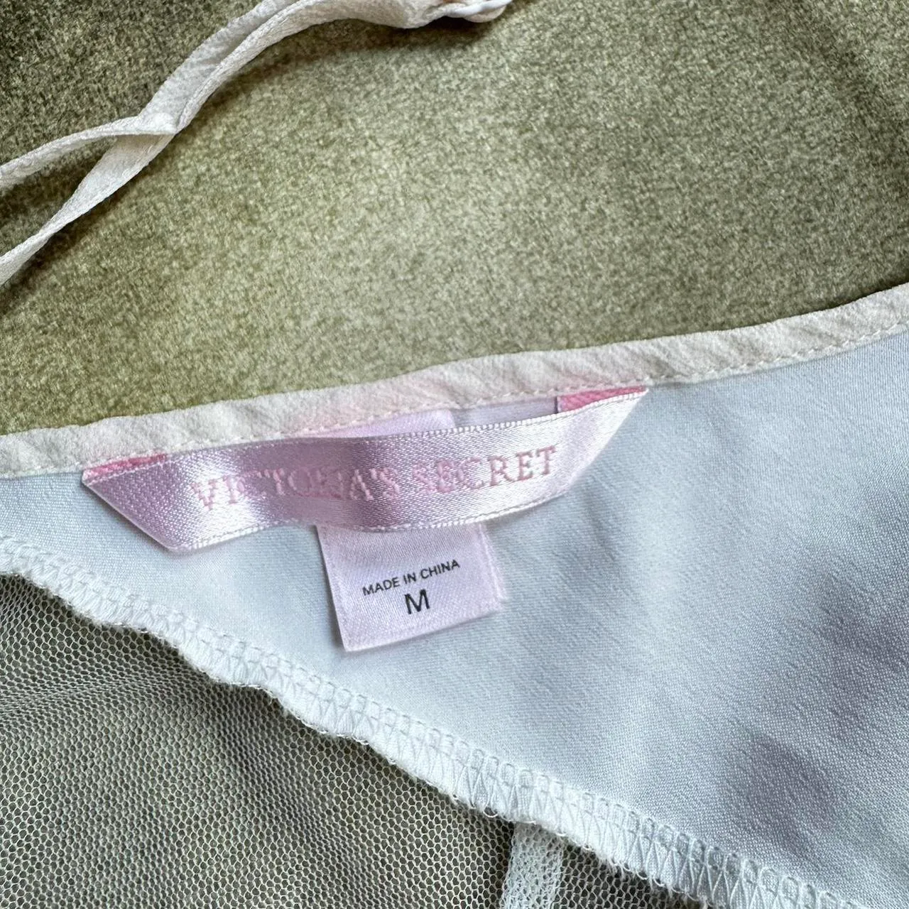 Victoria's Secret White Mesh Lace Mini Dress - Image 5