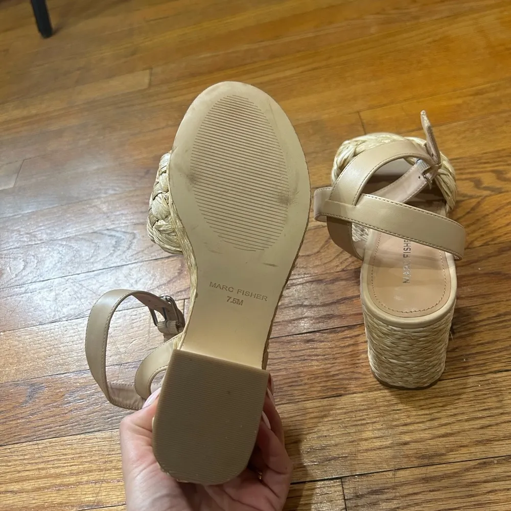 Marc Fisher Raffia Sandal - Image 3