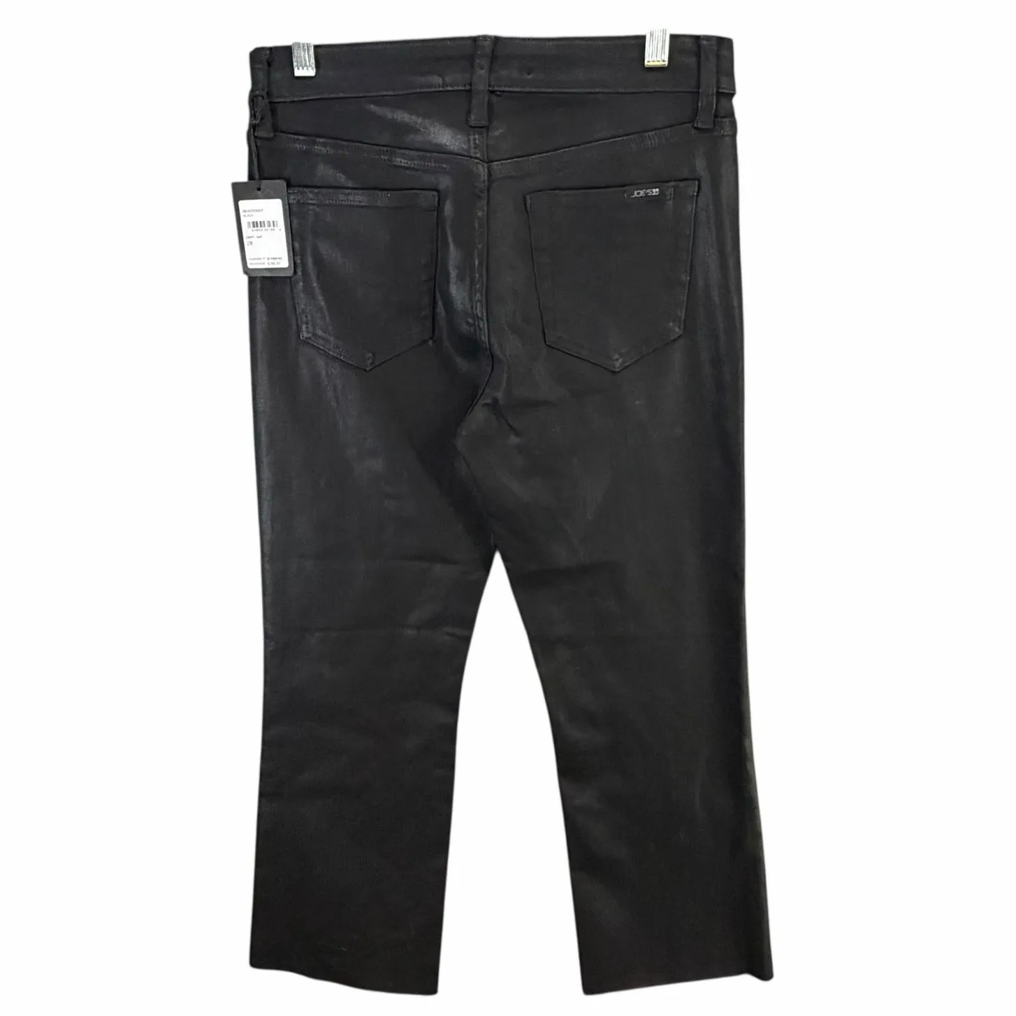 Joes Jeans The Callie Womens 28 Black Coated High Rise Cropped Boot Raw Hem Chic - Image 5