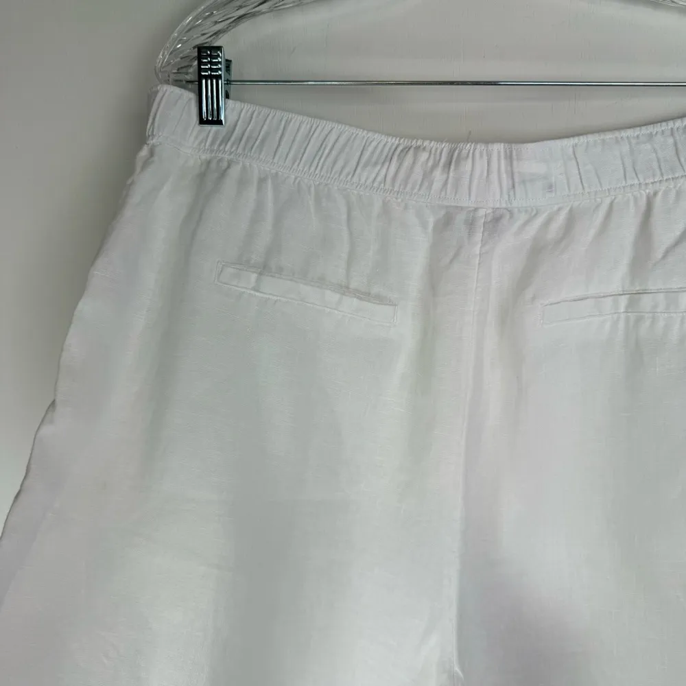 Tahari 100% Linen High Waisted Relaxed Shorts Sz XL Lagenlook - Image 9