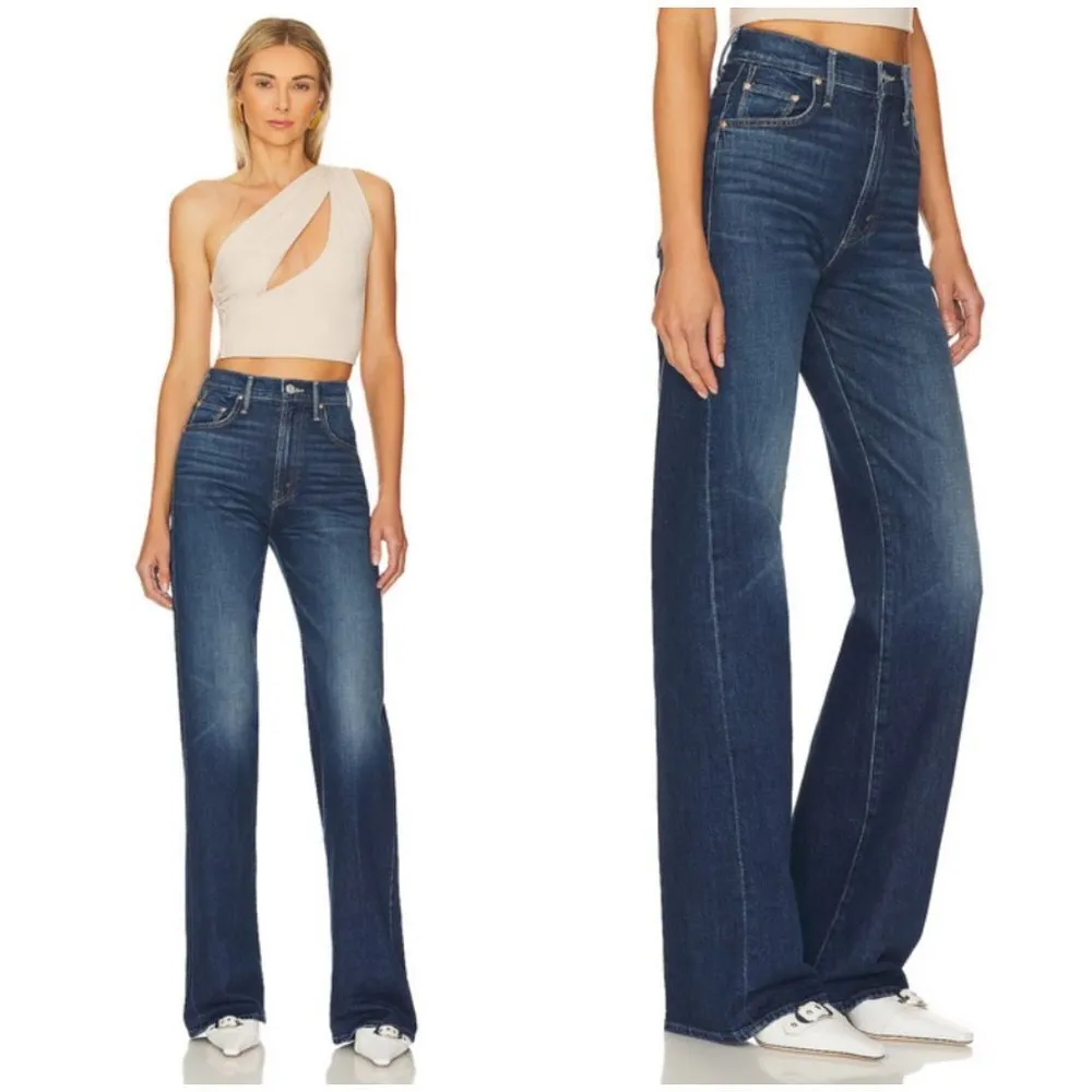 đź’•MOTHER SUPERIORđź’• The Lasso Heel Jeans ~ Let's Wine About It 32 NWT Blue - Image 6