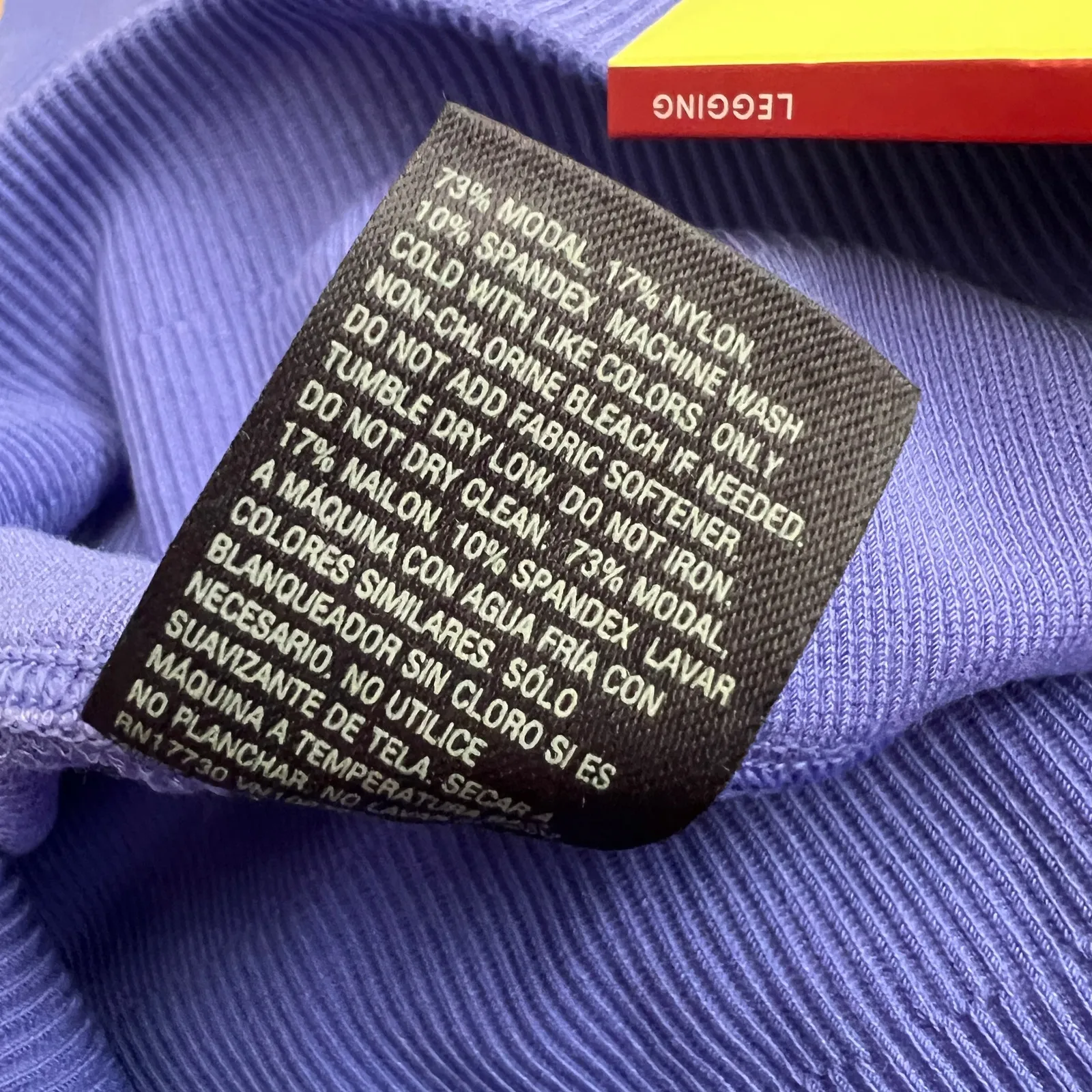 All in Motion Women's Cobalt Blue Rib Seamless Leggings - Size XS - NWT - Image 3