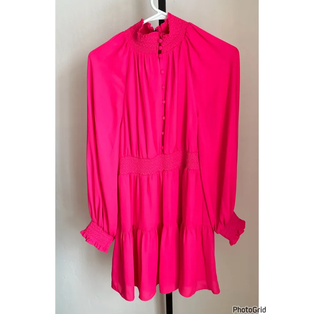 Alice Olivia Lavinia Pink Dress Size 2 - Image 3