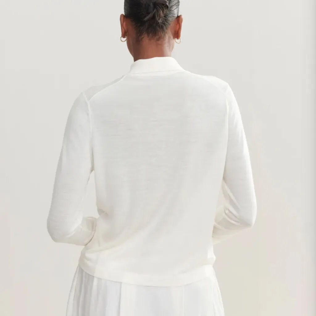 Jenni Kayne Grayson Pullover Ivory Medium Long Sleeves 100% Merino Wool NWT - Image 2