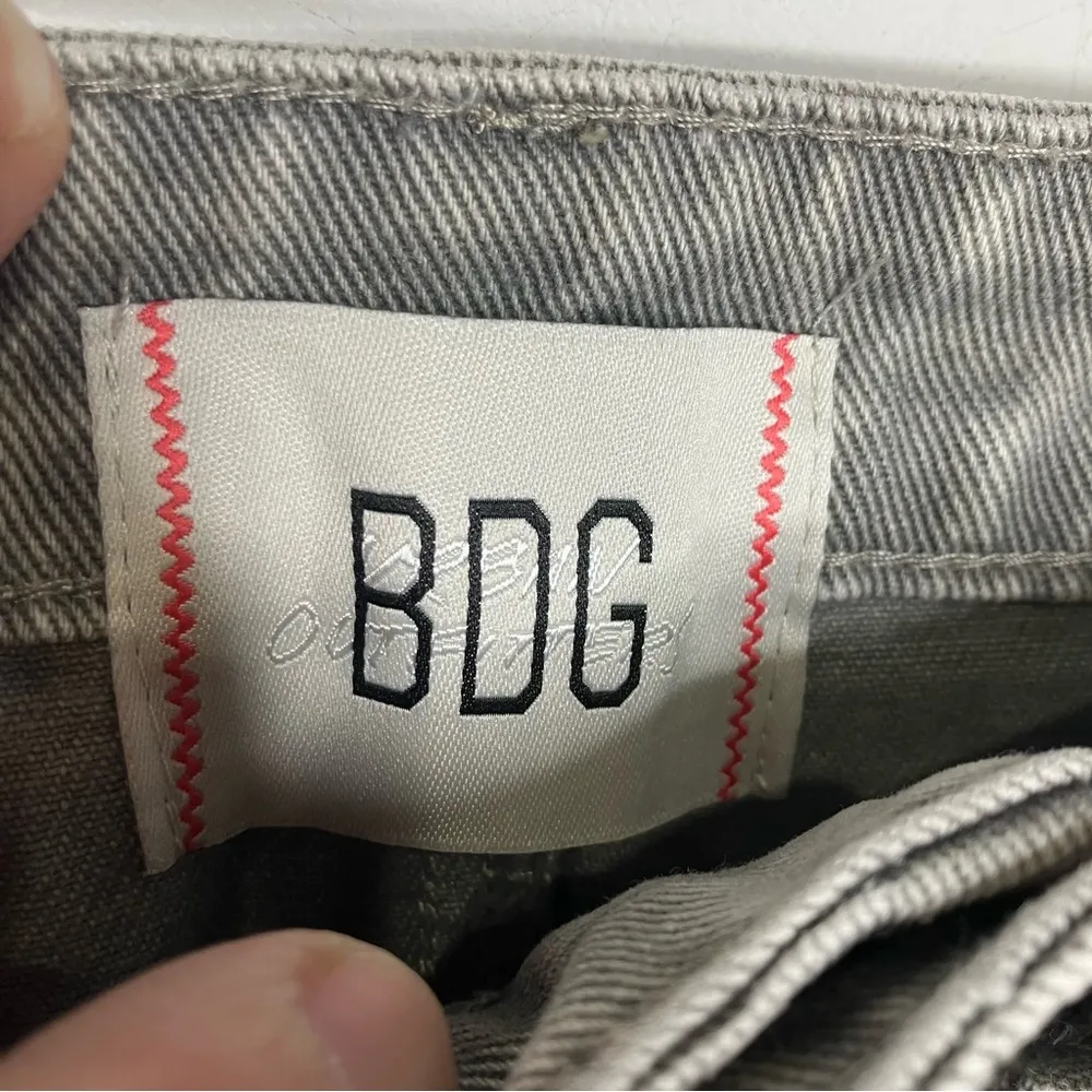 BDG Urban Outfitters Mandi acid wash tan/gray denim skirt 100% cotton size small - Image 6