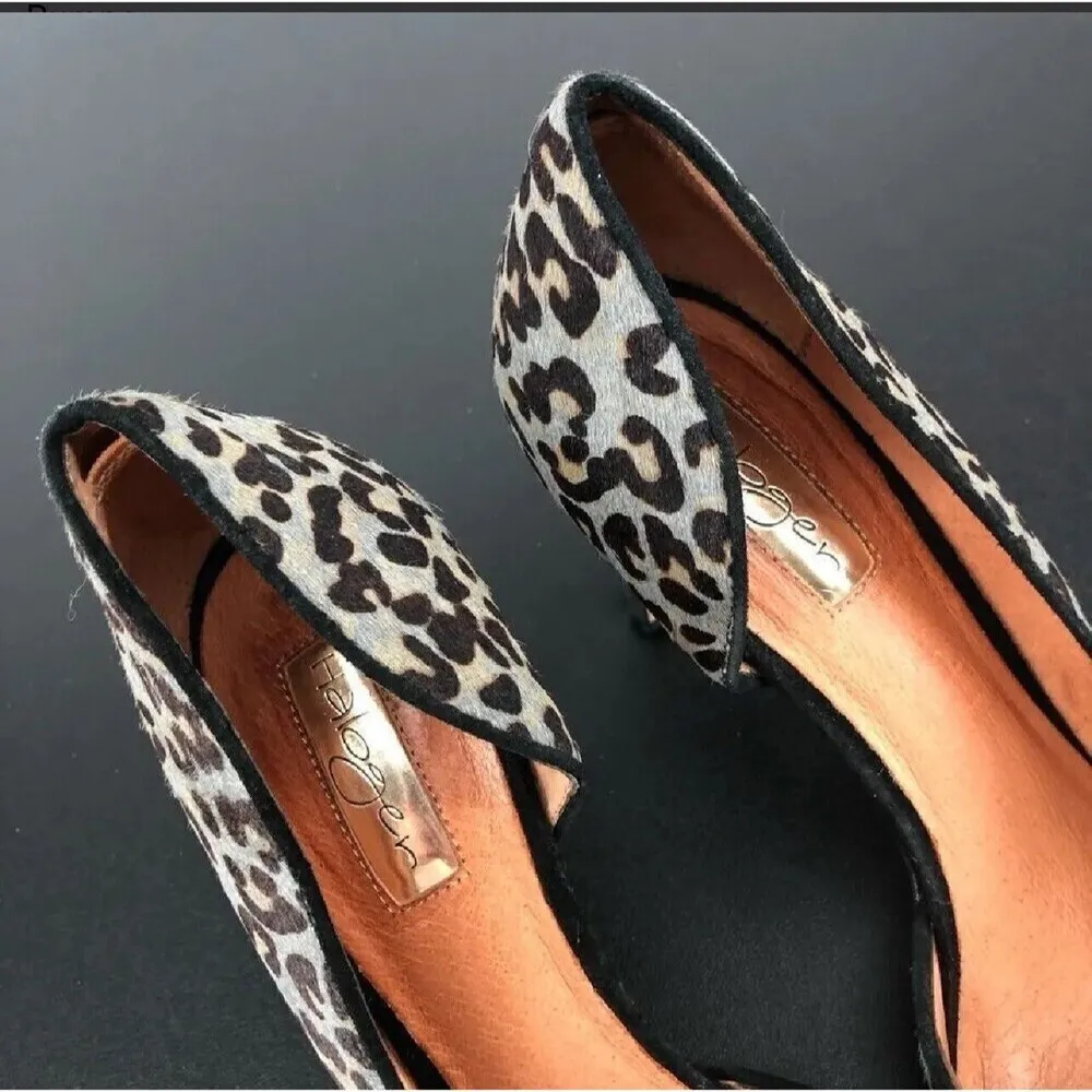 Halogen Leopard Print Heels Womens Calf Hair Marlie D' Orsay Pumps Sz 9 1/2 M - Image 7