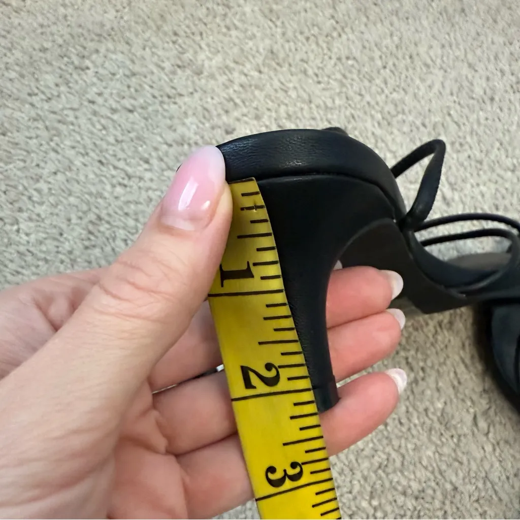 VICI Bella Strappy Faux Leather Kitten Heel Sandals Black 9 - Image 9