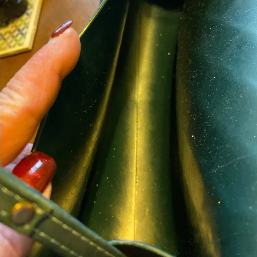 Jelly purse with gunmetal/tungsten chain Green - Image 9