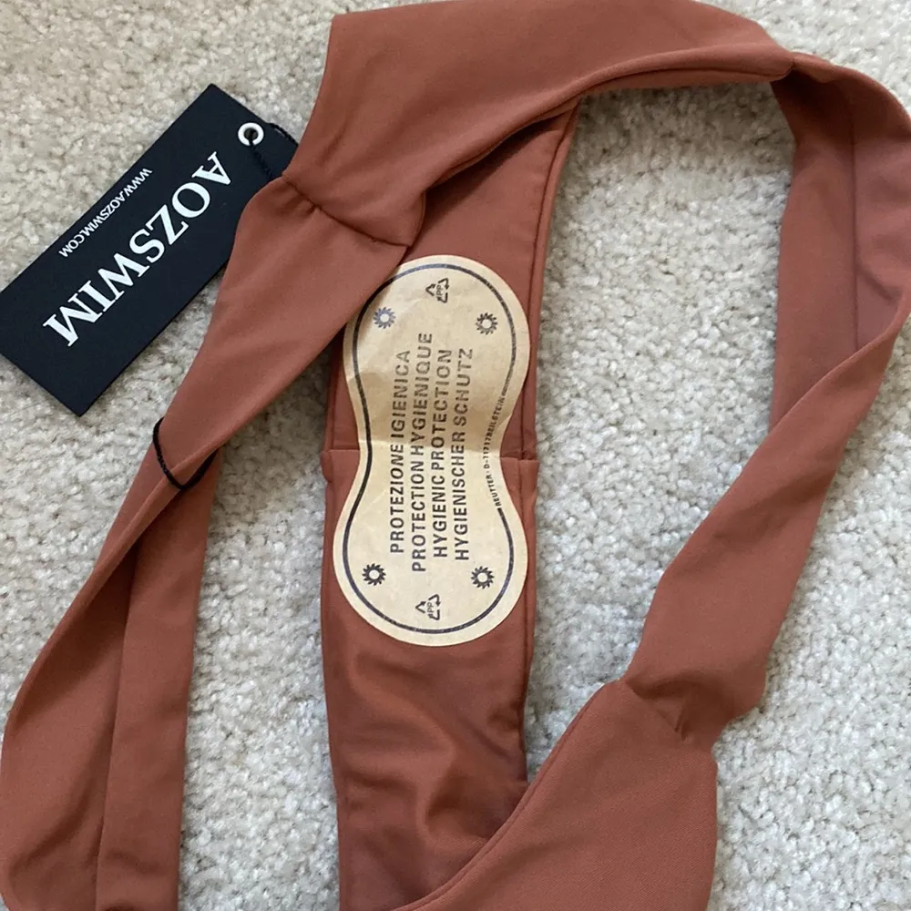 chocolate cheeky swimsuit bottoms thong brown tan nude bathing suit - Image 3