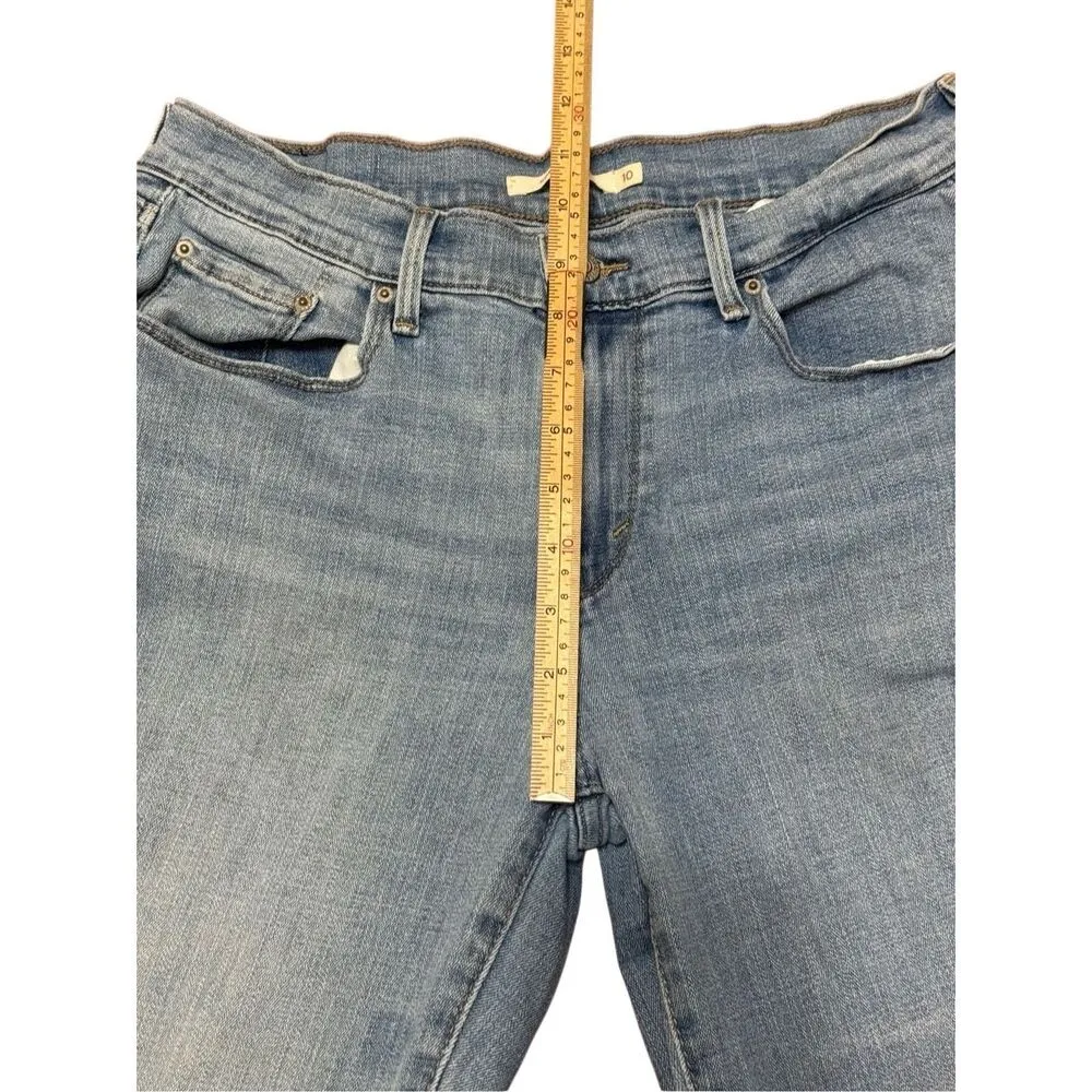 Levi’s Women’s 505 Straight Midrise Jeans Light Wash Sz 10 - Image 4