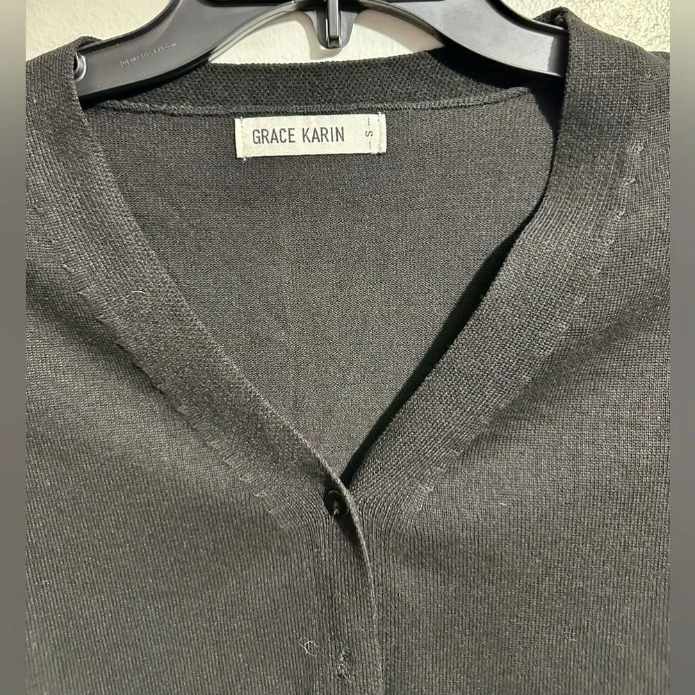 Grace Karin Cropped Sweater Size: Small Black Woman's (68) - Image 2