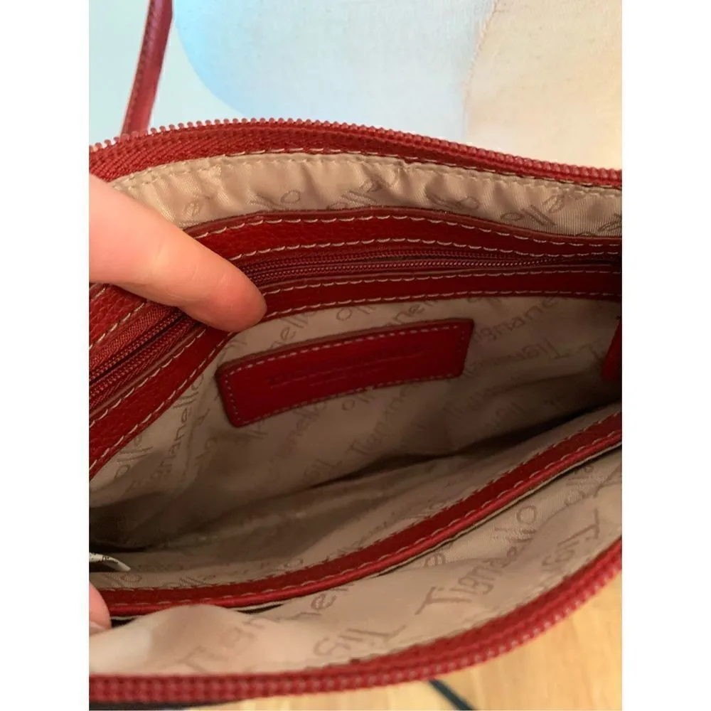 Red Cross body purse with wallet compartment Red - Image 5