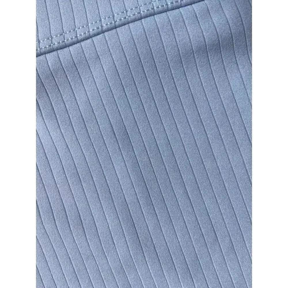 OFFLINE By Aerie Ribbed Baby Blue Crop Top Size Large L Y2K 90s‎ Baby Tee - Image 5