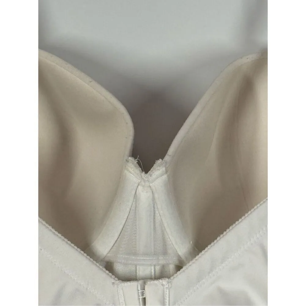 Maidenform Bridal Bra White Strapless Long Line 7715 Boned Size 36D - Image 5