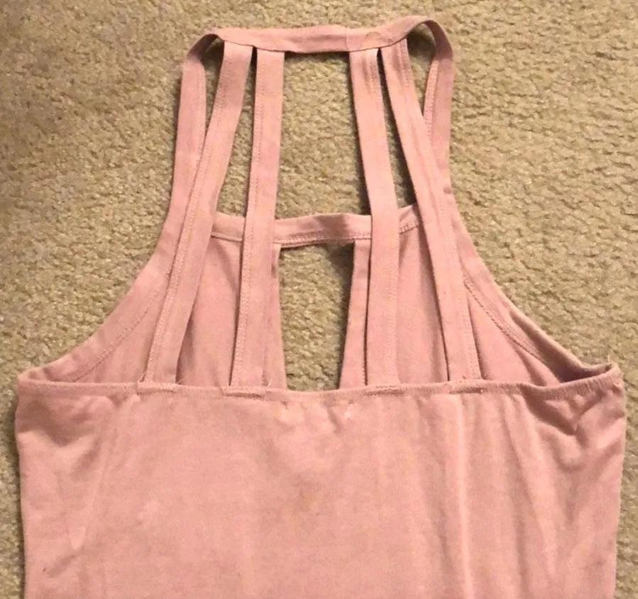 Pink/mauve Bodycon Dress Pink Size M - Image 3