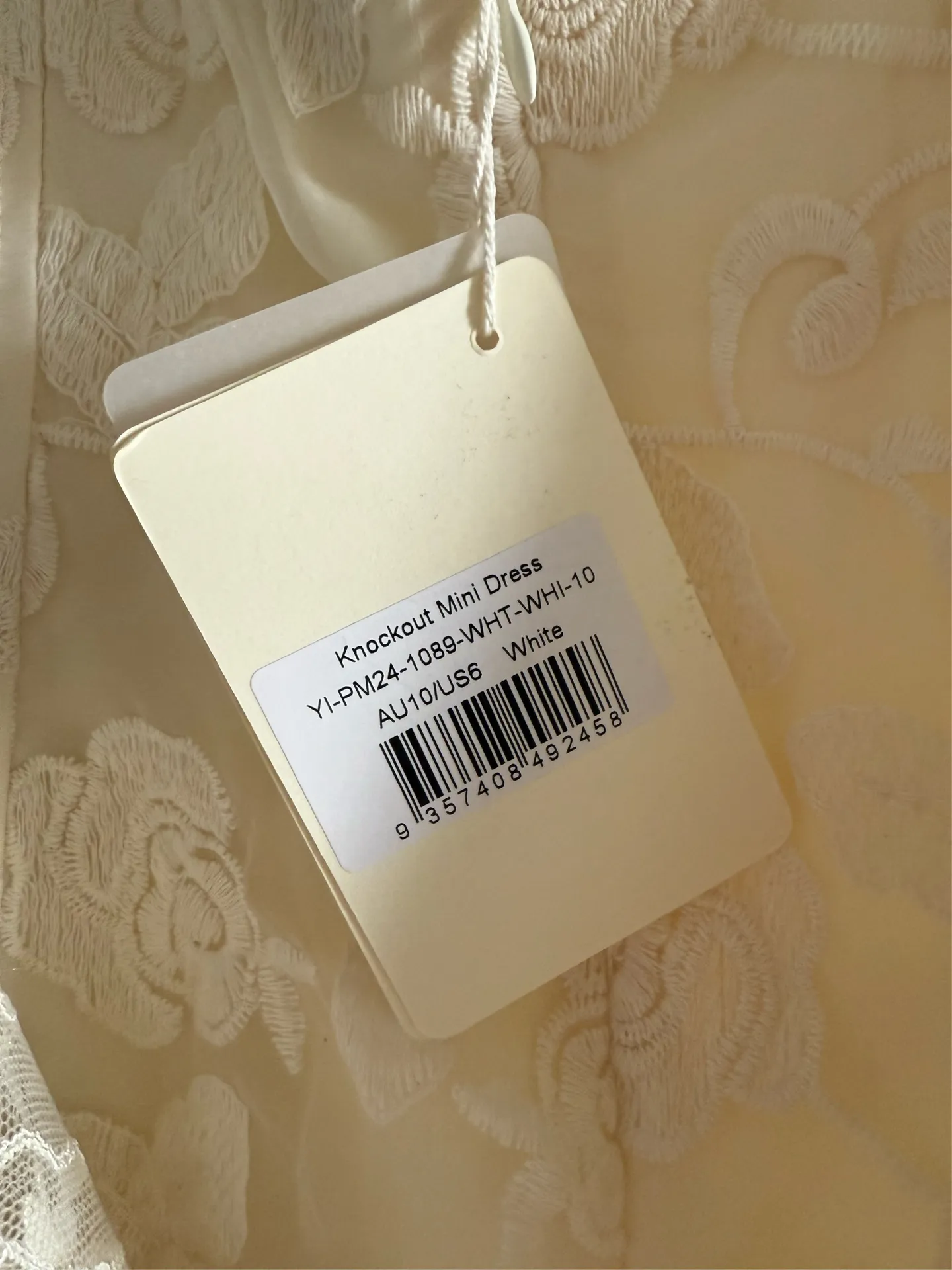 Peppermayo Mini Dress White - Image 8