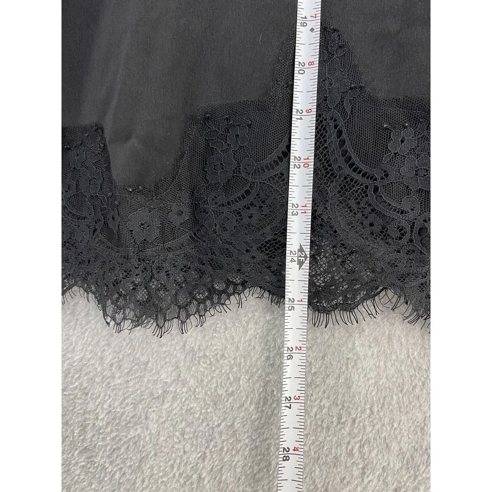 STORIA Women's Solid Black Nightie Lingerie Lace Sweetheart Neck Sleeveless Smal - Image 7