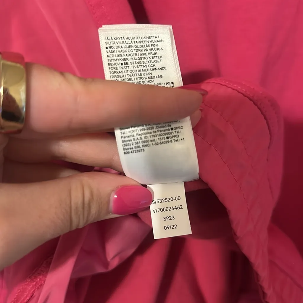 Athleta Triumph Hybrid Half Zip Pink Large - Image 6