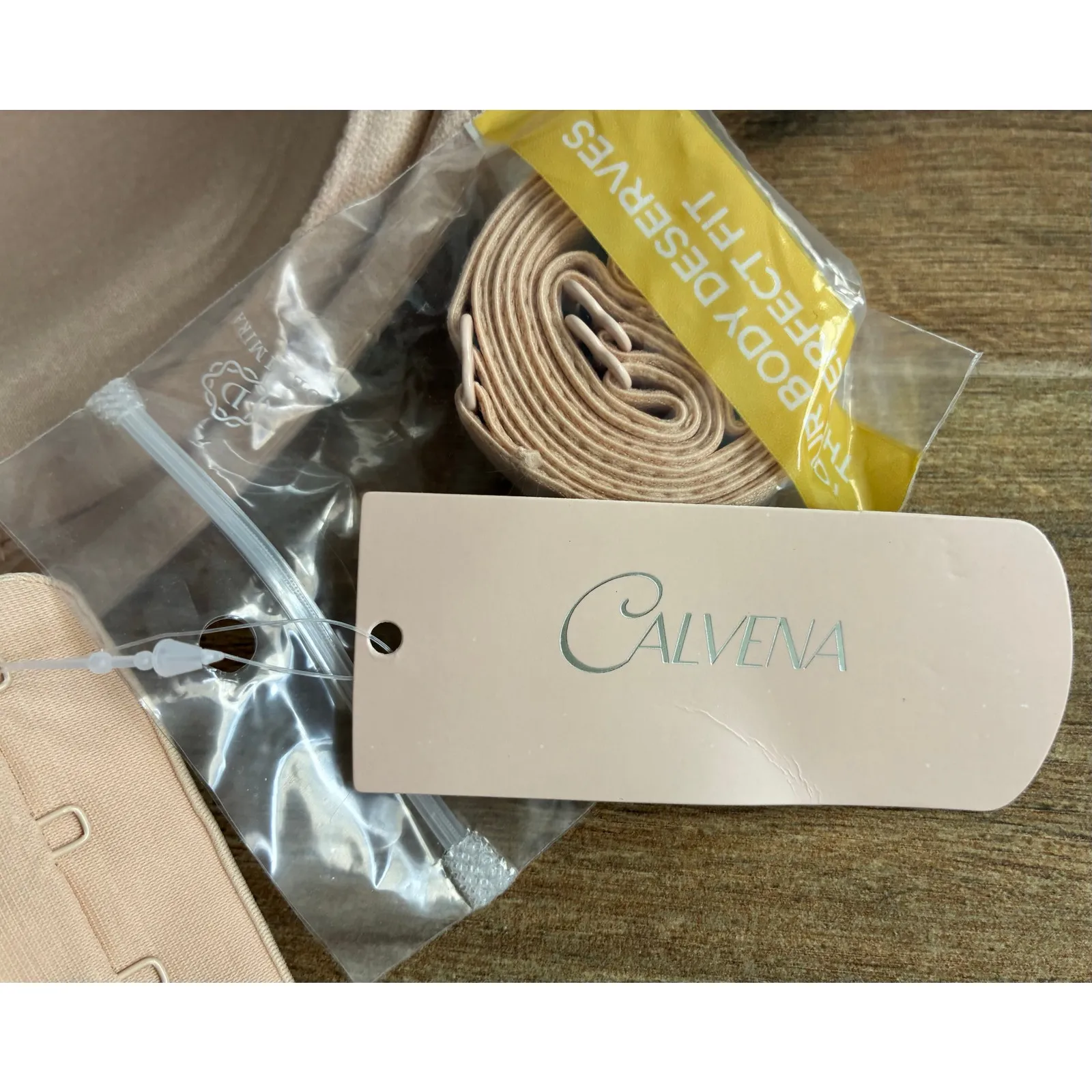 Delimira Bra Strapless Multiway New 38E Beige Tan Size undefined - Image 4