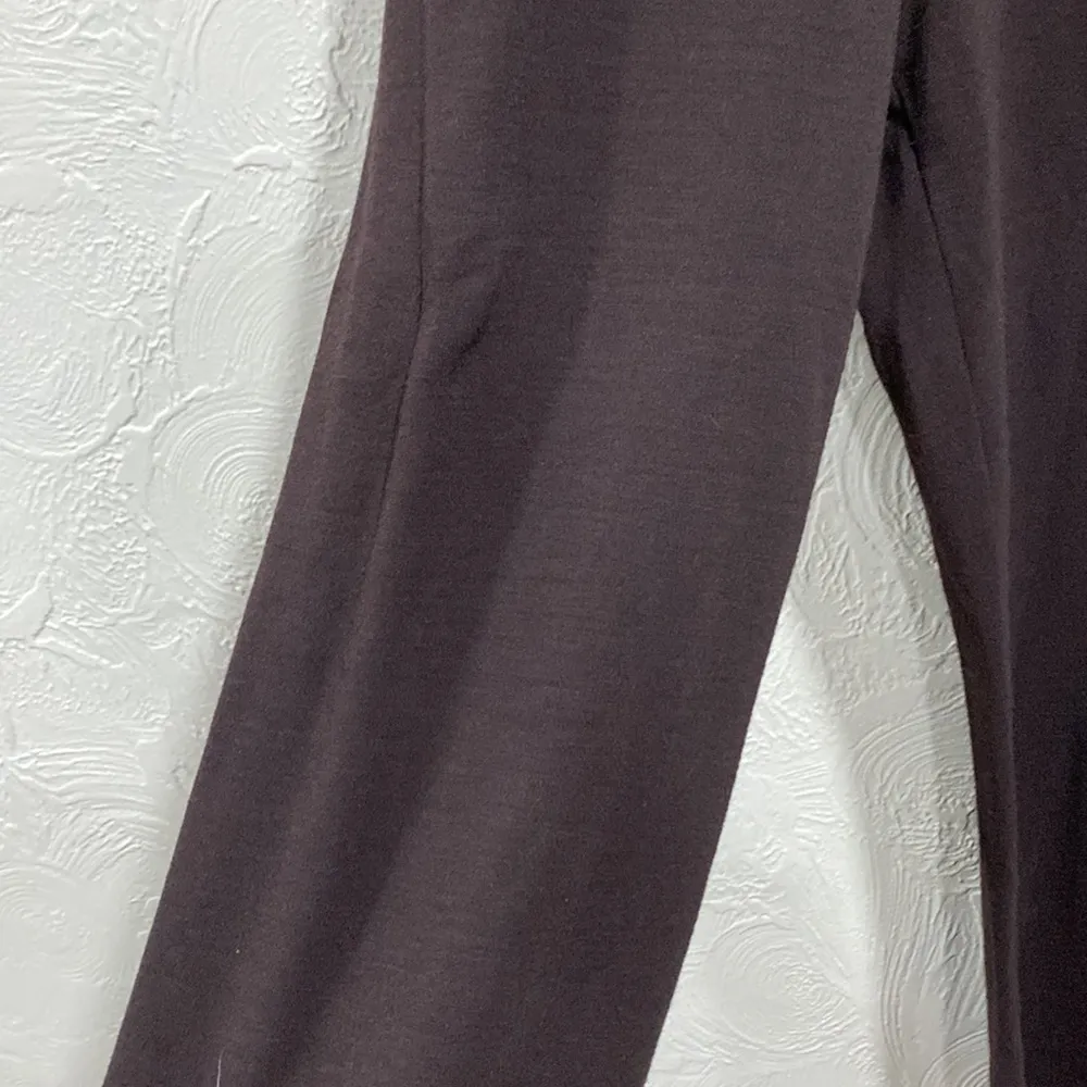 Eileen Fisher viscose and wool blend wide leg pull on cropped pants size small - Image 2