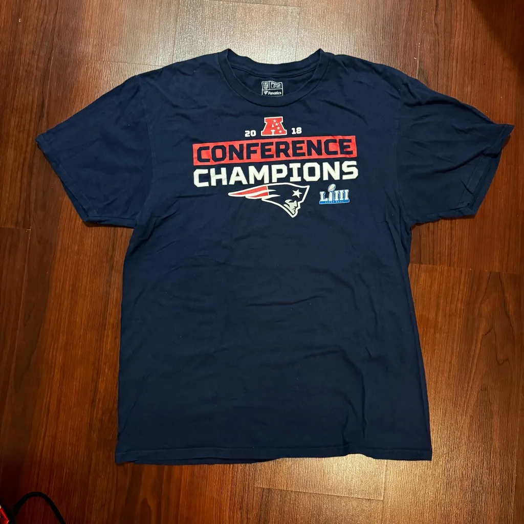 NFL Pro Line Fanatics New England Patriots Short Sleeve Shirt Top Medium - Image 2