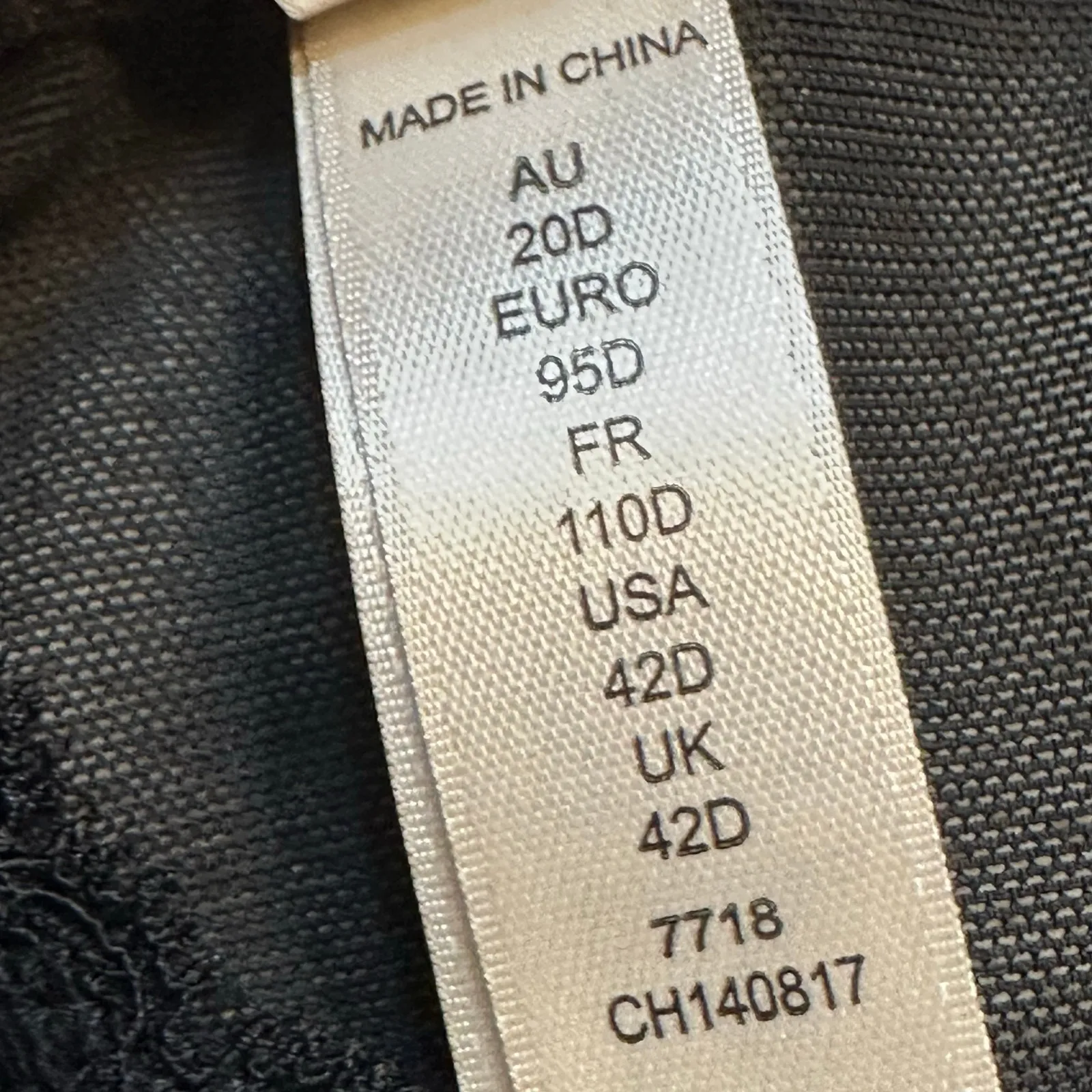 Gossard Black Lace Bustier sz 42D Gossard Superboost Plunge Bra - Image 5