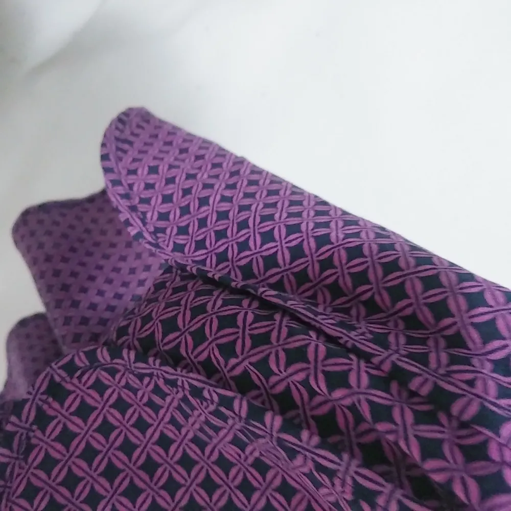 Stylus S Purple Navy Diamond Pattern Top NWT Blue - Image 5